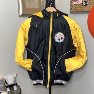 Steelers NFL Jacket with Removable Hood Sz.M